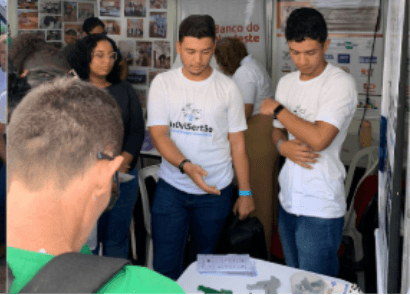 Demonstração tecnológica durante capacitação